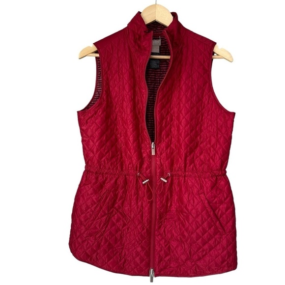 Chico’s ZEnergy Red Lightweight Reversible Puffer Vest, Small - Picture 2 of 14